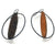 Brown Oval Earrings-Earrings-Myung Urso-Pistachios