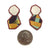 Burgundy Anna Brew Studs-Earrings-Stephanie Smith-Pistachios