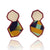 Burgundy Anna Brew Studs-Earrings-Stephanie Smith-Pistachios