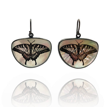 Butterfly Pearl Earrings