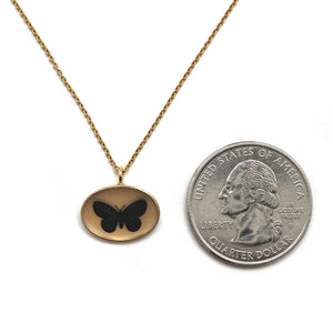 Butterfly Pendant Necklace-Necklaces-Anna Bankuti-Pistachios