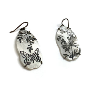 Butterfly and Bloom Earrings-Earrings-Kelly Jean Conroy-Pistachios