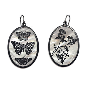 Butterfly and Bouquet Earrings-Earrings-Kelly Jean Conroy-Pistachios