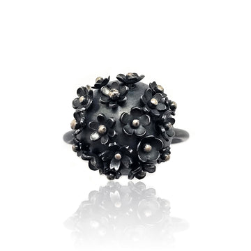 Button Cluster Ring