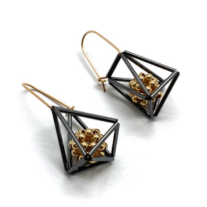 Caged Bead Earrings-Earrings-Emilie Pritchard-Pistachios