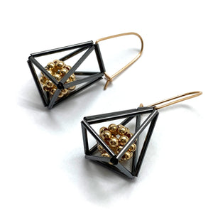Caged Bead Earrings-Earrings-Emilie Pritchard-Pistachios