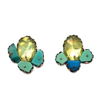 Canary and Turquoise Studs