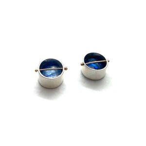 Captured Kyanite Studs-Earrings-Hilary Finck-Pistachios