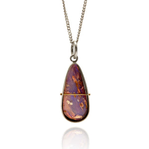 Captured Opal Necklace-Necklaces-Hilary Finck-Pistachios