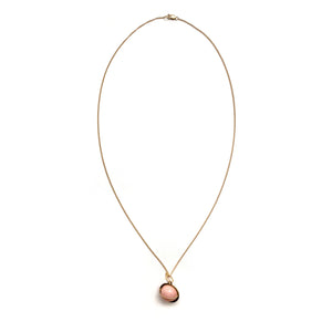 Captured Pink Opal Orb Necklace-Necklaces-Hilary Finck-Pistachios