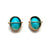 Captured Turquoise Studs-Earrings-Hilary Finck-Pistachios