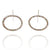 Carved Open Oval Earrings - Watermelon Tourmaline-Earrings-Heather Guidero-Pistachios