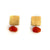 Carved Tab Earrings - Carnelian-Earrings-Heather Guidero-Pistachios