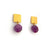 Carved Tab Earrings - Ruby-Earrings-Heather Guidero-Pistachios