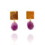 Carved Tab Earrings - Ruby-Earrings-Heather Guidero-Pistachios