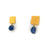 Carved Tab Earrings - Sapphire-Earrings-Heather Guidero-Pistachios