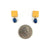 Carved Tab Earrings - Sapphire-Earrings-Heather Guidero-Pistachios
