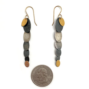 Cascading Keum-boo Earrings-Earrings-Austin Titus-Pistachios