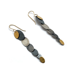 Cascading Keum-boo Earrings-Earrings-Austin Titus-Pistachios
