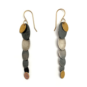 Cascading Keum-boo Earrings-Earrings-Austin Titus-Pistachios
