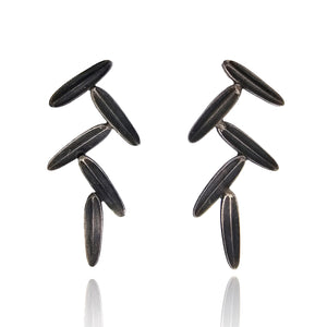 Cascading Leaf Studs-Earrings-Liz Clark-Pistachios