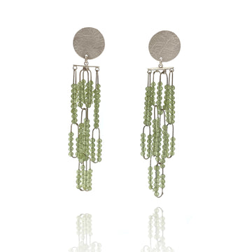 Cascading Peridot Earrings