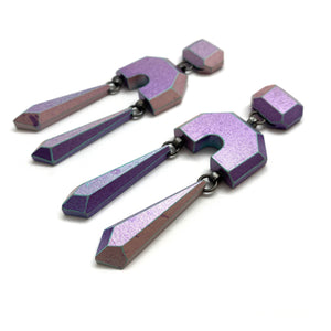 Castle of Gem Dangle Earrings-Earrings-Eva Burton-Pistachios