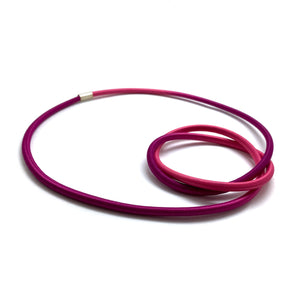 Cerise Knot Necklace-Necklaces-Gilly Langton-Pistachios