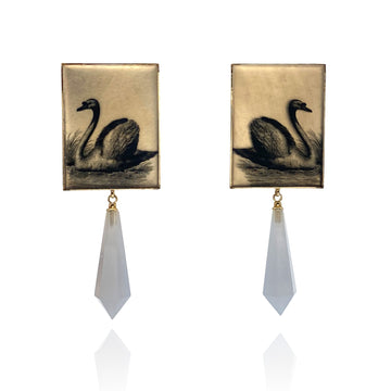 Chalcedony Drop Earrings