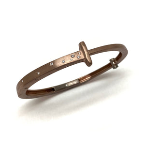 Champagne Gold Nail Bracelet-Bracelets-Pat Flynn-Pistachios