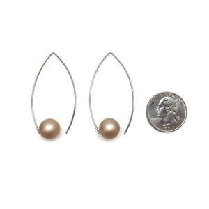Champagne Inverted Sphere Earring-Earrings-Ursula Muller-Pistachios
