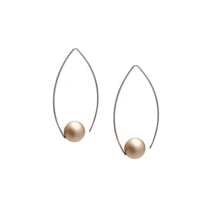 Champagne Inverted Sphere Earring-Earrings-Ursula Muller-Pistachios