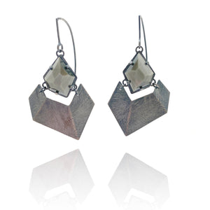 Chatoyant Quartz Earrings-Earrings-Heather Guidero-Pistachios