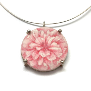 Cherry Blossom Pink Pendant Necklace