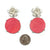 Cherry Blossoms with Pink Disc Drops-Earrings-Huiyu Chiu-Pistachios