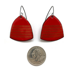 Cherry Red Enamel Earrings-Earrings-Jenne Rayburn-Pistachios