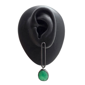 Chrysoprase Exclamation Earrings