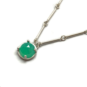 Chrysoprase Pendant Necklace-Heather Guidero-Pistachios