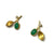 Chrysoprase and Diamond Stud Earrings-Earrings-Liaung-Chung Yen-Pistachios