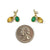 Chrysoprase and Diamond Stud Earrings-Earrings-Liaung-Chung Yen-Pistachios