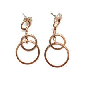 Circle Bunches Earrings - Rose Gold-Earrings-Heather Guidero-Pistachios