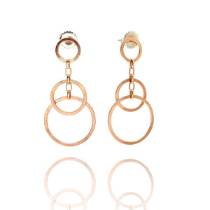 Circle Bunches Earrings - Rose Gold-Earrings-Heather Guidero-Pistachios