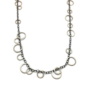 Circle Bunches Necklace - Long-Necklaces-Heather Guidero-Pistachios