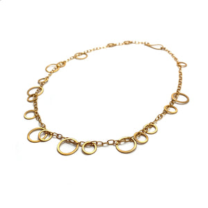 Circle Bunches Necklace - Yellow Gold Vermeil-Necklaces-Heather Guidero-Pistachios