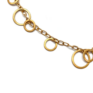 Circle Bunches Necklace - Yellow Gold Vermeil-Necklaces-Heather Guidero-Pistachios