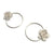 Circle Cherry Blossom Earrings-Earrings-Huiyu Chiu-Pistachios