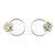 Circle Cherry Blossom Earrings-Earrings-Huiyu Chiu-Pistachios