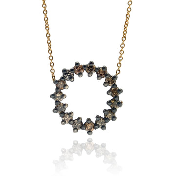 Circle Diamond Necklace