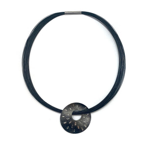 Circular Ice Pendant-Necklaces-Elizabeth Garvin-Pistachios