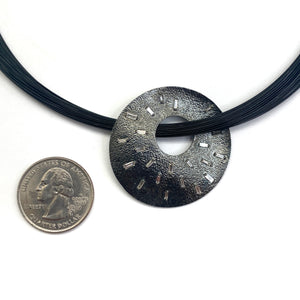 Circular Ice Pendant-Necklaces-Elizabeth Garvin-Pistachios